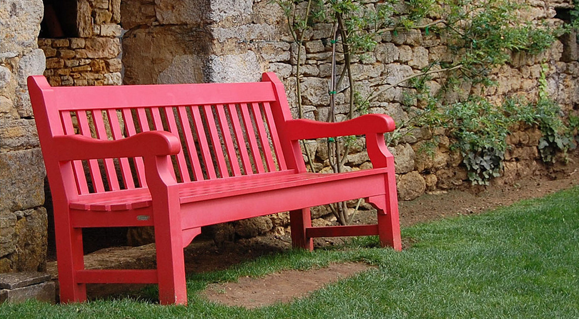 Le banc de jardin